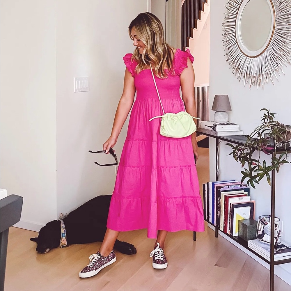 Hill House Home The Nap Dress Watermelon Color Size M